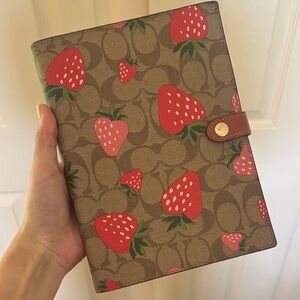 Coach Strawberry Notebook
